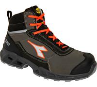 Diadora Utility Chaussures de sécurité hautes Shark Stab IMP Leat S3S FO SR SC ESD - Noir/Rouge Fluo 44 - Chaussures de sécurité