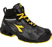 Diadora Utility Shark SI Mid S3S, botas de seguridad unisex 42 EU female Negro/Gris/Amarillo
