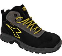 Diadora Utility Sport Mid S7S, botas de seguridad Dia-tex unisex 43 EU female Negro/Gris Oscuro/Amarillo