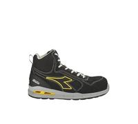 Diadora Utility - Zapato de Seguridad Run A.Box Mid S3S FO SR ESD, Color Negro, Talla 46 EU