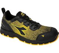 Diadora Zapatillas de seguridad Run Atom Evo Low S3S SC FO SR ESD, C4133 Yellow Utility Black, 43 EU