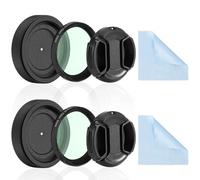 Diafragma de apertura de iris ajustable M30 a M37, adaptador de diafragma de apertura de iris Diafragma óptico de 1,5-26 mm, anillo adaptador de módulo de lente PVS-14 PSV14 Óptica (juego de 2 paños