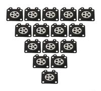 Diafragma de medición de carburador, 20 piezas para modelos compatibles con motosierra 95-526, 95-526-9, 95-526-9-8, material de goma, 28 x 33 mm