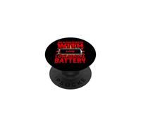 Diagnóstico Divertido diagnosticado con Baja batería Social PopSockets PopGrip Adhesivo