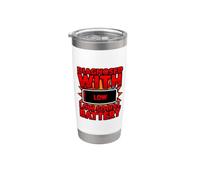 Diagnóstico divertido diagnosticado con baja batería social Vaso térmico de acero inoxidable de doble pared