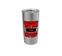 Diagnóstico divertido diagnosticado con baja batería social Vaso térmico de acero inoxidable de doble pared