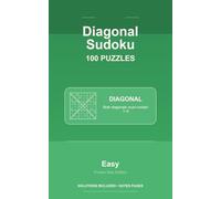 Diagonal Sudoku - 100 Easy Puzzles - VOL1: 100 Puzzles - 5x8 (Sapiver Press Sudoku Series)