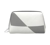 Diagonal Tri Shapes Print Chic Bolsa de maquillaje de viaje, bonita bolsa de cosméticos para mujer para bolso y uso sobre la marcha, Tri formas diagonales, One Size, Clásico