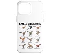 Diagrama científico de Especies de Dinosaurios pequeños Carcasa para iPhone 16 Pro MAX