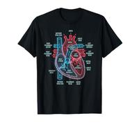 Diagrama de anatomía cardíaca Ciencias del Sistema Cardiovascular Camiseta