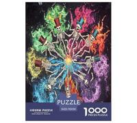 Diagrama de anatomía del cráneo Puzzles Adultos 1000 Piezas Ciencia Educational Game Cumpleaños Juego De Rompecabezas Decoración Stress Relief Toy 70x50cm/1000pcs