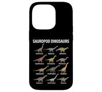 Diagrama de Dinosaurios saurópodos Amantes de la Ciencia de la paleontología Carcasa para iPhone 14 Pro