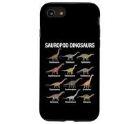 Diagrama de Dinosaurios saurópodos Amantes de la Ciencia de la paleontología Carcasa para iPhone SE (2020) / 7/8