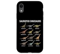 Diagrama de Dinosaurios saurópodos Amantes de la Ciencia de la paleontología Carcasa para iPhone XR
