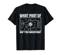 Diagrama de Estrategia de Libro de jugadas Divertido del Entrenador de fútbol Camiseta