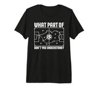 Diagrama de Estrategia de Libro de jugadas Divertido del Entrenador de fútbol Camiseta Premium