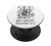 Diagrama de física cuántica de partículas de colisionador de hadrones Grande PopSockets PopGrip Adhesivo