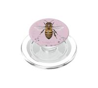 Diagrama de guía de Campo Vintage de anatomía de Abeja de Miel PopSockets PopGrip para MagSafe