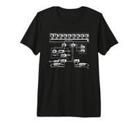 Diagrama de la década de 1970 del procesador Cyber Central CPU 170 Vintage Camiseta Premium
