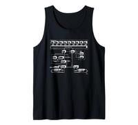 Diagrama de la década de 1970 del procesador Cyber Central CPU 170 vintage Camiseta sin Mangas