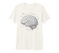 Diagrama de neurociencia de la anatomía Cerebral de Gyri Temporal Camiseta Premium