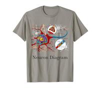 Diagrama de neuronas etiquetado con células nerviosas Camiseta