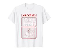 Diagrama de Piezas de camión Elevador de construcción de Modelos Meccano Retro Camiseta