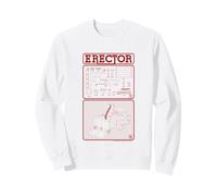 Diagrama de Piezas de camión Elevador de construcción Modelo Erector Retro Sudadera