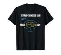 Diagrama de Queso Edam lácteos de ingeniería inversa Camiseta