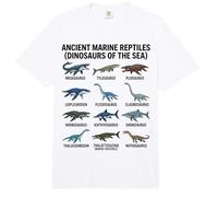 Diagrama de Reptiles Marinos Antiguos Criaturas Marinas prehistóricas Comfort Colors Adult Heavyweight T-Shirt