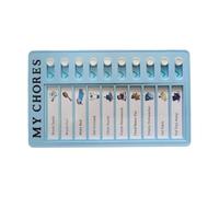 Diagrama de rutina diaria para niños, tabla de tareas diarias, tabla de planificación visual educativa, 12 x 20 cm, para gestión de tareas, planificador educativo para estudiantes