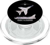 Diagrama del avión a reacción Estadounidense Vought F-8 PopSockets PopGrip para MagSafe