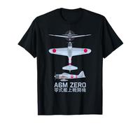 Diagrama del avión de combate japonés A6M Zero WW2 Camiseta