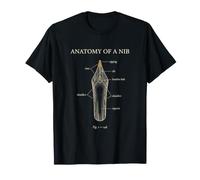 Diagrama del coleccionista de la anatomía del plumín de la Pluma estilográfica Camiseta