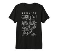 Diagrama Divertido de goles de fútbol para Jugadores de fútbol Camiseta Premium