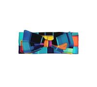 Diagrama geométrico cuadrado con lazo para bebé, accesorio para el cabello con lazo suave para bebés recién nacidos, niños pequeños y niños.