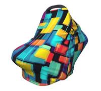 Diagrama geométrico cuadrado versátil funda para silla de paseo con impresión completa, especialmente diseñada para tu bebé