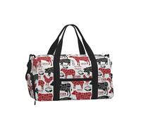 Diagramas de Cortes de Carne en la carnicería,Bolso Deportivo Bandolera de Mano, Bolsa de Deporte, Bolsa de Viaje de Gran Capacidad para Mujeres y Hombres.