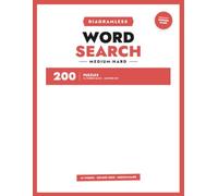 Diagramless Word Search Puzzle Book: Medium-Hard Edition: 200 Themed Puzzles, 16 Words Each, in a Denser Grid - No Grid Lines, No Borders. Medium-Hard ... Full Answer Key. (Goldwork Puzzle Books)