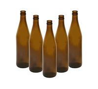 DIAH DO IT AT HOME 30 botellas de cerveza de cristal marrón de 500 ml (0,5 L) con tapa de corona para cerveza Lager Sidra Home Brewing