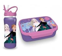 Diakakis Disney Frozen Kids - Juego de lonchera para niños, caja de sándwich y botella de agua de acero inoxidable, 500 ml, sin BPA