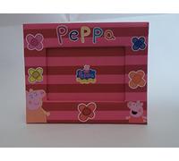 DIAKIS GRECIA 5205698135477 Kit 2 Portafotos Peppa Pig, impresión en purpurina