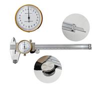 Dial Caliper 0-150mm 0.02mm Alta Precisión Industria Acero inoxidable Vernier Caliper Caliper Caliper Calibrador Herramienta de medición métrica a prueba de golpes