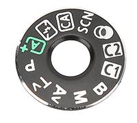 Dial de Modo de Cámara, Cubierta Superior del Dial de Modo, Plancha Duradera y Fácil de Instalar con Adhesivo para Piezas de Reparación