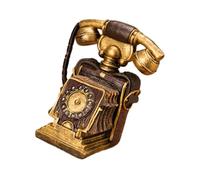 Dial giratorio europeo vintage modelo de teléfono resina artesanía réplica accesorios de escritorio decoración de cine en casa coleccionista vintage rotativo dial decoración de teléfono