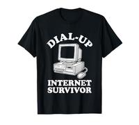 Dial-Up Internet Survivor - Novedad sarcástica Divertida Camiseta