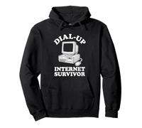 Dial-Up Internet Survivor - Novedad sarcástica Divertida Sudadera con Capucha