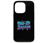 Dial-Up Survivor Retro 90s Internet Tech Humor Carcasa para iPhone 13 Pro