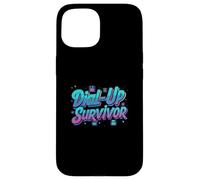 Dial-Up Survivor Retro 90s Internet Tech Humor Carcasa para iPhone 15
