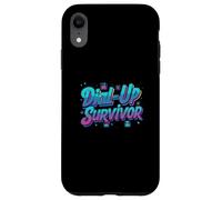 Dial-Up Survivor Retro 90s Internet Tech Humor Carcasa para iPhone XR